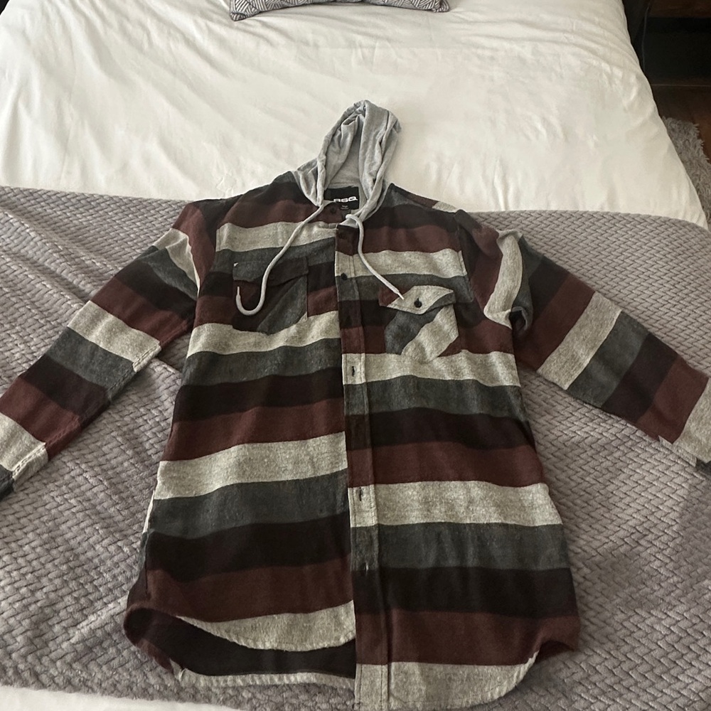 RSQ Flannel Hoodie